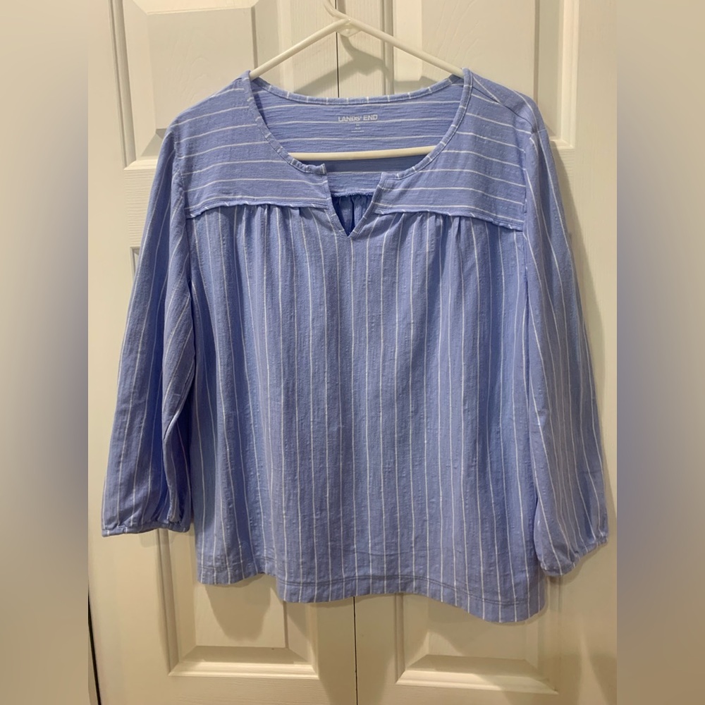 Lands’ End striped jersey size Med 10-12